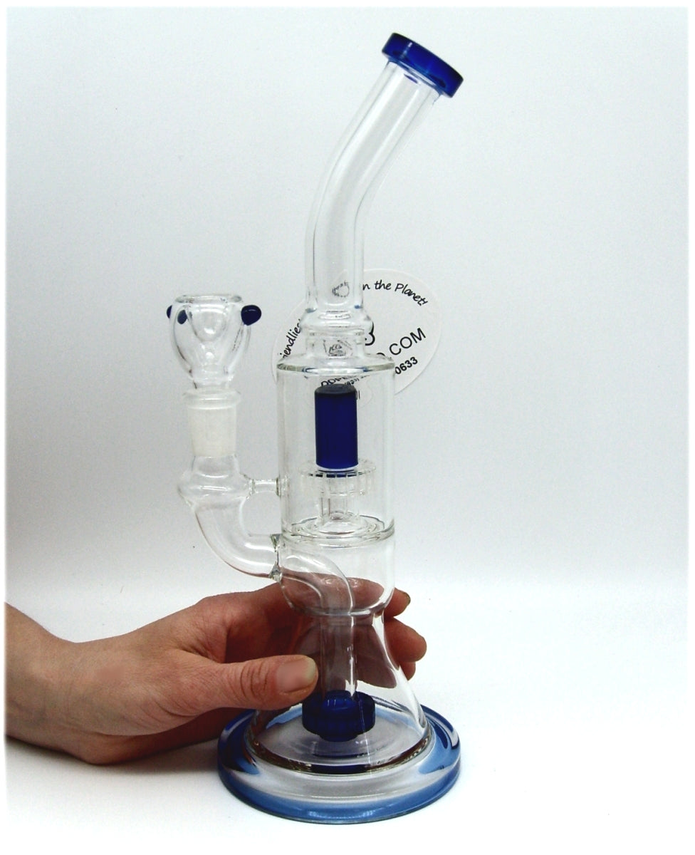 12 Inch Double Matrix Perc Glass Bong