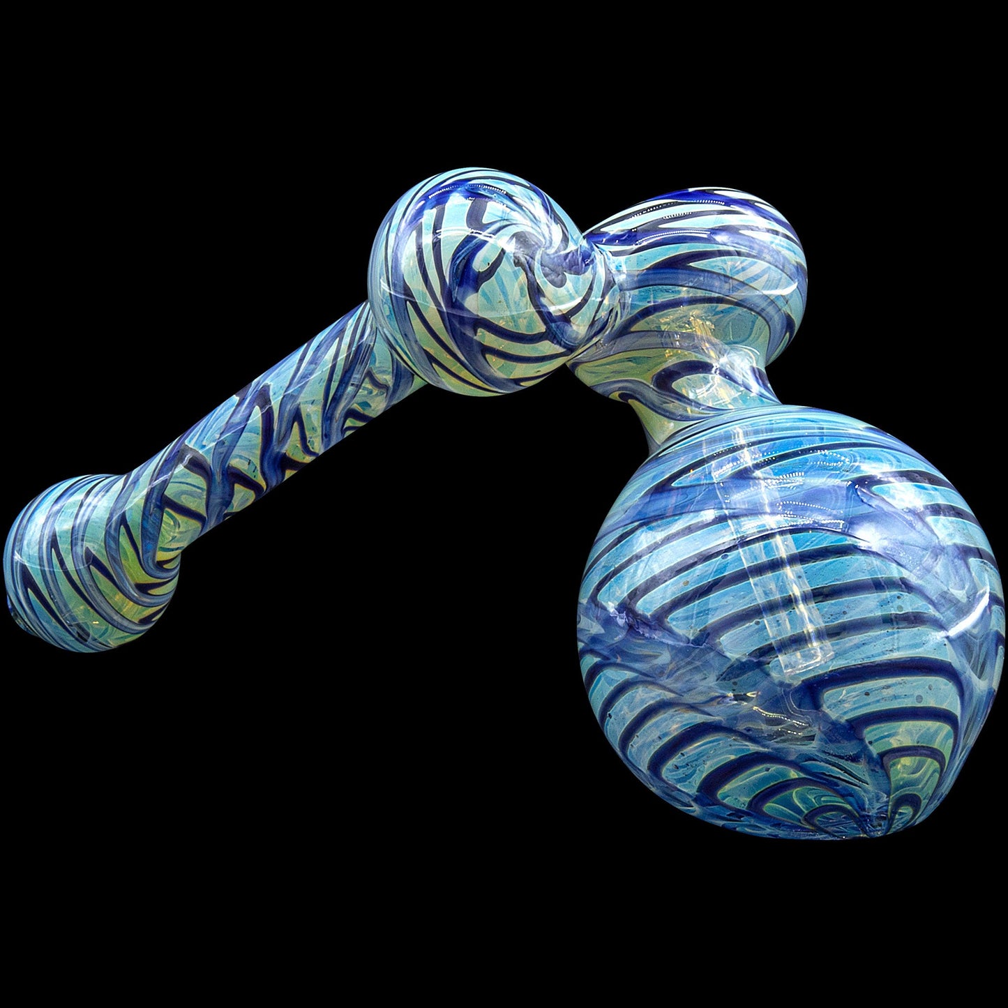 "Colored Sidecar" Fumed Sidecar Bubbler Pipe (Various Colors)